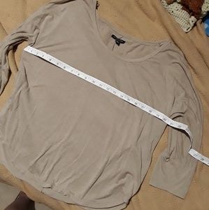 American eagle tan 3/4 sleeve shirt